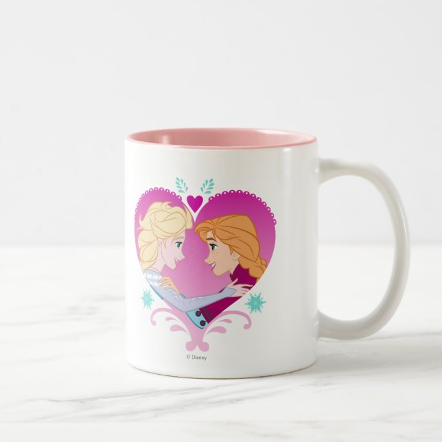 Anna and Elsa | Strong Bond Two-Tone Coffee Mug (Right)