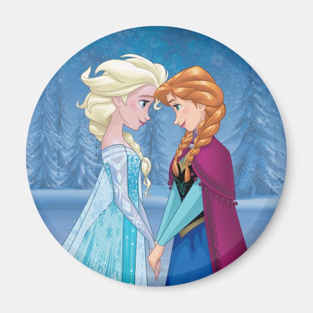 Anna and Elsa | Together Forever Magnet (Front)
