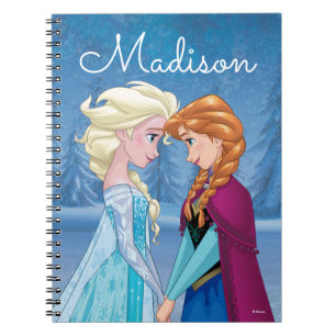 Anna and Elsa   Together Forever - Personalized Notebook