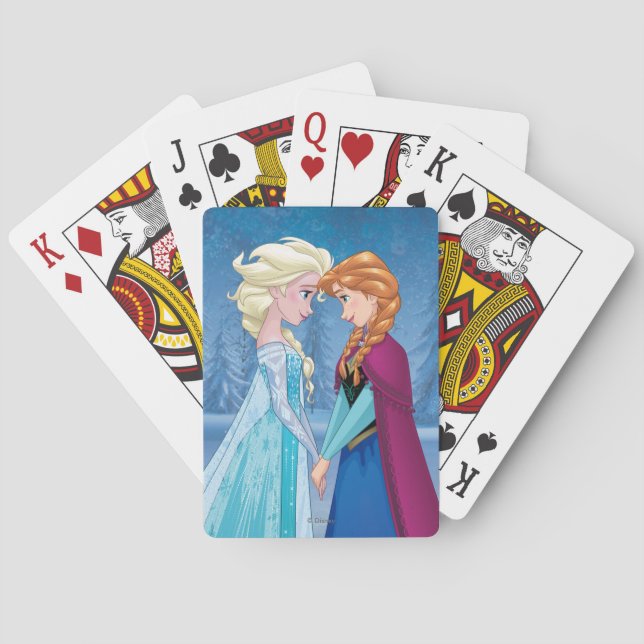 Anna and Elsa | Together Forever Playing Cards (Back)