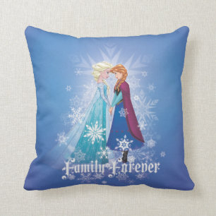 Anna and Elsa   Together Forever Throw Pillow