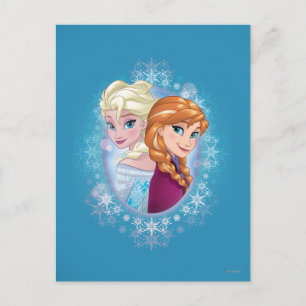Anna and Elsa   Winter Magic Postcard