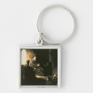 Anna and the Blind Tobit, c.1630 (oil on panel) Keychain