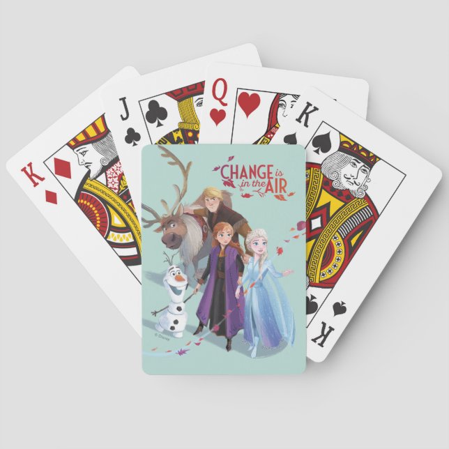 Anna, Elsa & Friends | Change Playing Cards (Back)