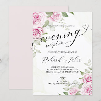 ANNA Evening Wedding Reception Party Invitation