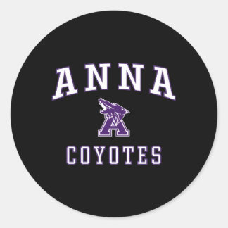 Anna High School Coyotes C1 Classic Round Sticker