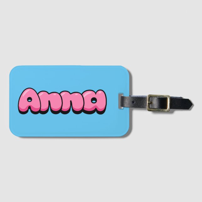 Anna Luggage Tag (Front Horizontal)