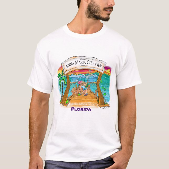 Anna Maria City Pier T-Shirt  (Front)