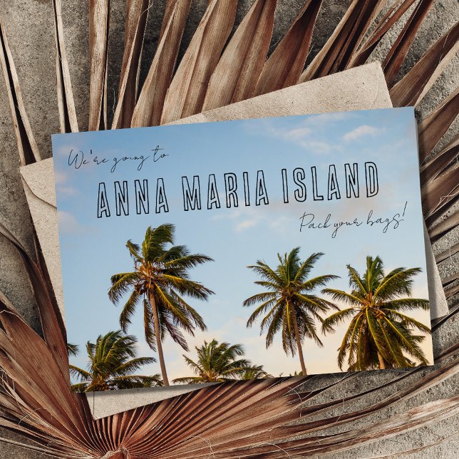 Anna Maria Florida Beach Wedding Save the Date Announcement (Creator Uploaded)