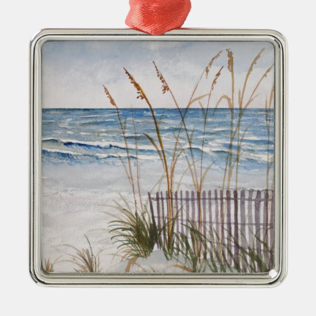 Anna Maria Island Beach Metal Ornament (Front)