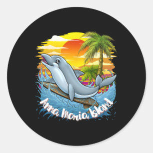 Anna Maria Island Beach Shirt Spring Break Florida Classic Round Sticker