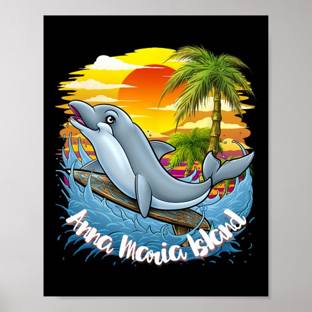 Anna Maria Island Beach Shirt Spring Break Florida Poster (Front)