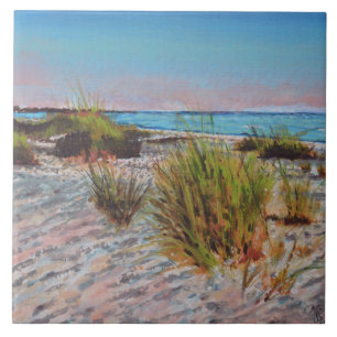 Anna Maria Island, Florida Beach Painting Tile