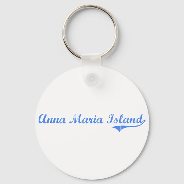 Anna Maria Island Florida Classic Design Keychain (Front)