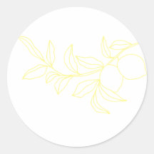 ANNA Modern Italian Lemon Wedding Envelope Seals