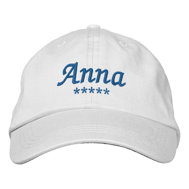Anna Name Embroidered Hat (Front)