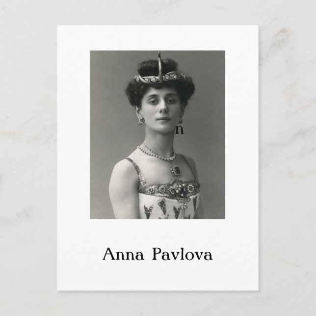 Anna Pavlova Postcard (Front)