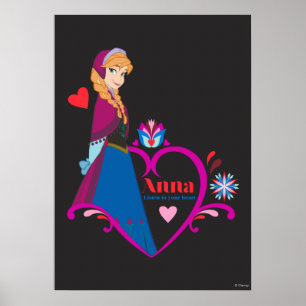 Anna   Pink Heart Poster