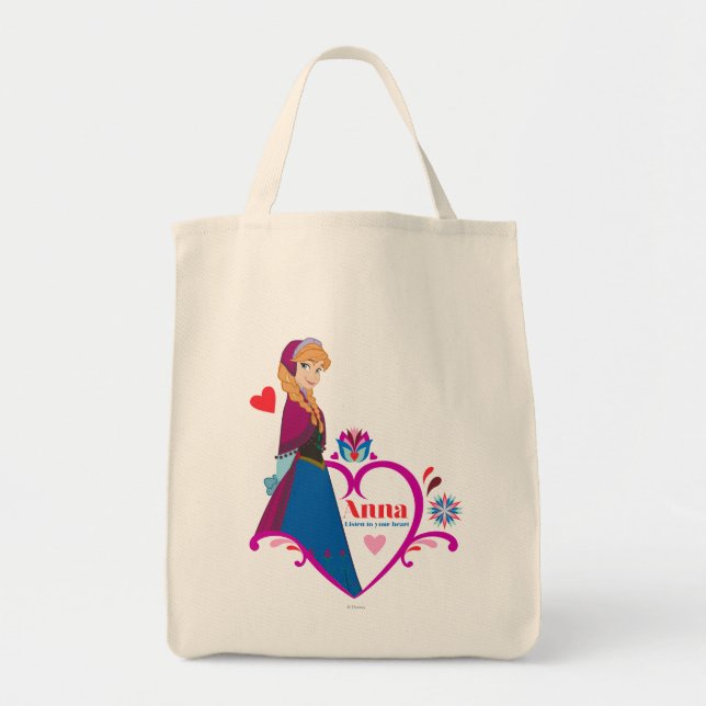 Anna | Pink Heart Tote Bag (Front)