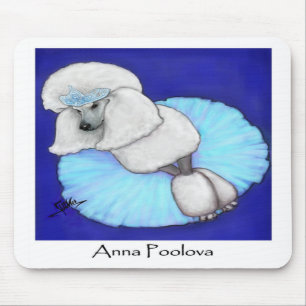 Anna Poolova Poodle Mousepad
