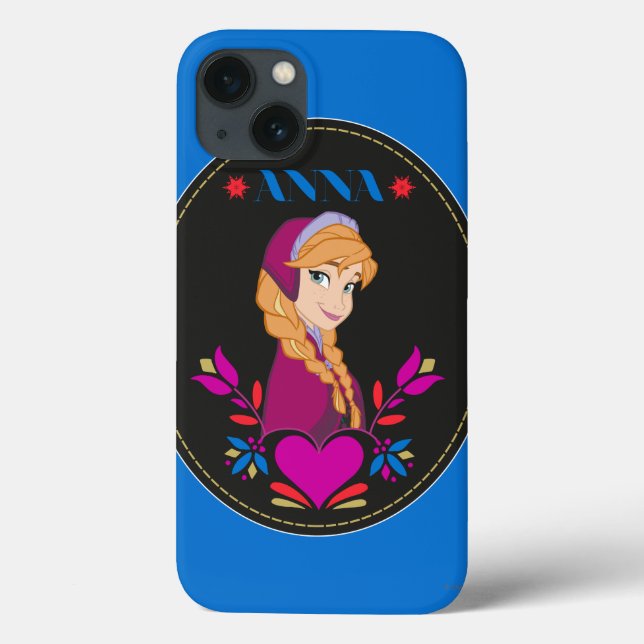 Anna | Portrait in Black Circle Case-Mate iPhone Case (Back)