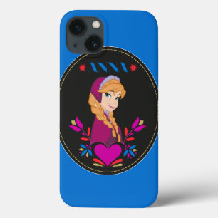 Anna   Portrait in Black Circle iPhone 13 Case