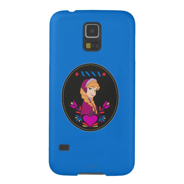 Anna | Portrait in Black Circle Case-Mate Samsung Galaxy Case (Back)