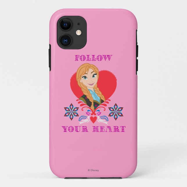 Anna | Portrait in Red Heart Case-Mate iPhone Case (Back)