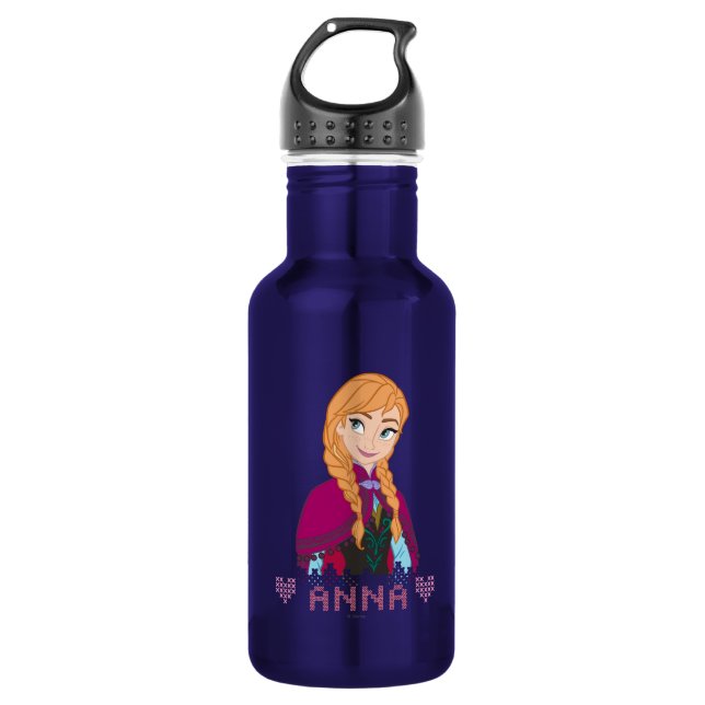 Anna | Portrait with Name 532 Ml Water Bottle (Front)