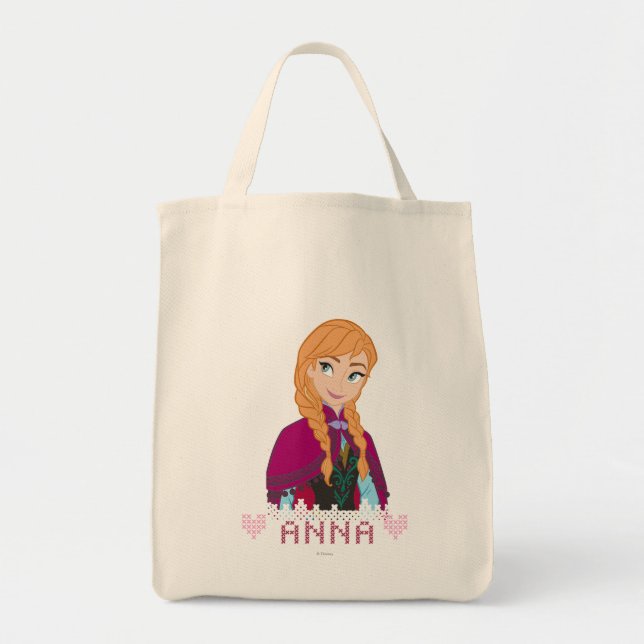 Anna | Portrait with Name Tote Bag (Front)