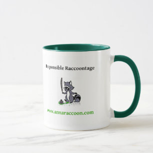 Anna Raccoon Responsible Raccoontage mug