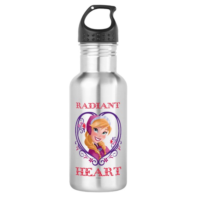 Anna | Radiant Heart 532 Ml Water Bottle (Front)