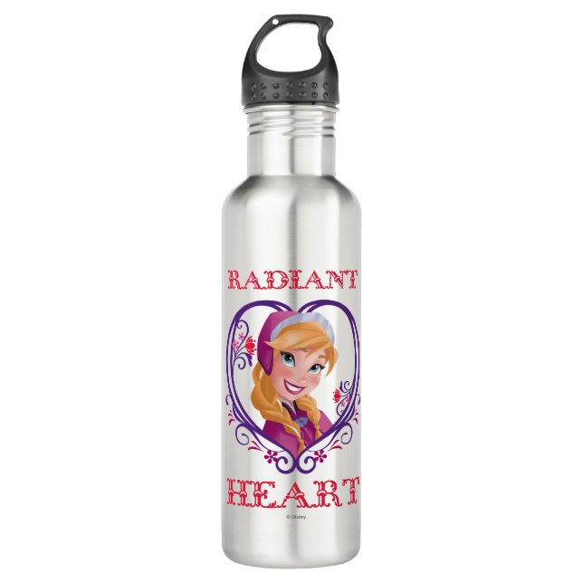 Anna | Radiant Heart 710 Ml Water Bottle (Front)