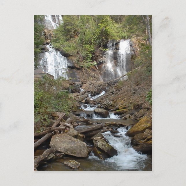 Anna Ruby Falls Georgia Postcard (Front)