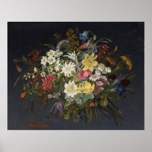 Anna Stainer-Knittel Vintage Alpine Flowers Poster
