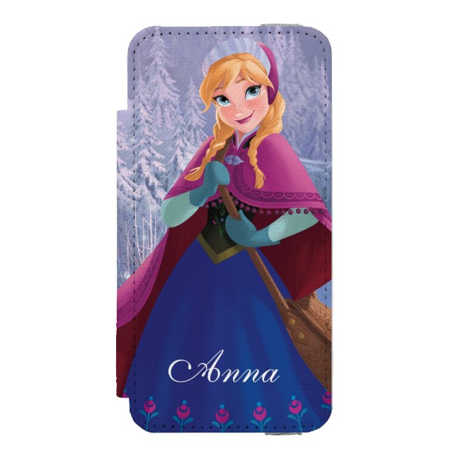 Anna | Standing with Winter Dress Incipio iPhone Wallet Case (Folio Front)