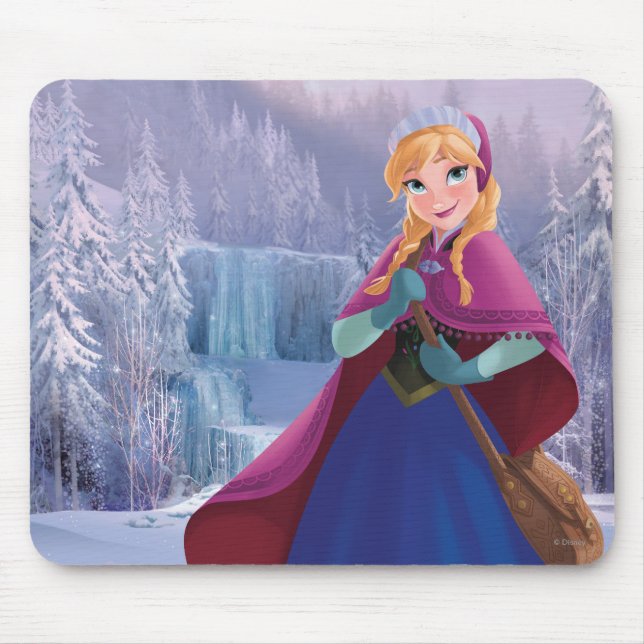 Anna | Standing with Winter Dress Mouse Pad (Front)