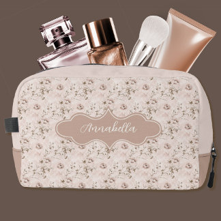 Annabella Vintage Dusty Rose Pink Dopp Kit