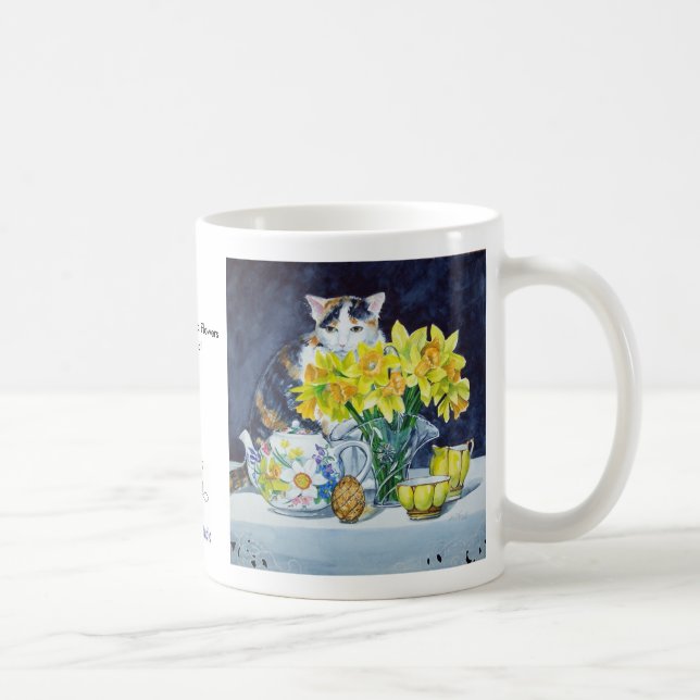 Annabelle Behind Flowers Mug (Right)