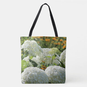 Annabelle Hydrangea Heliopsis False Sunflower Tote Bag