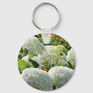 Annabelle Hydrangea Keychain
