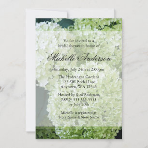 Annabelle Hydrangeas Bridal Shower Invitation