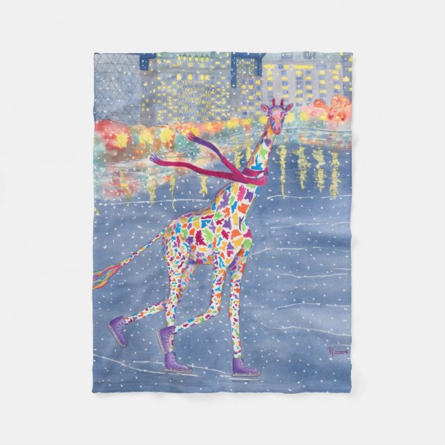 Annabelle on Ice Fleece Blanket (Front)