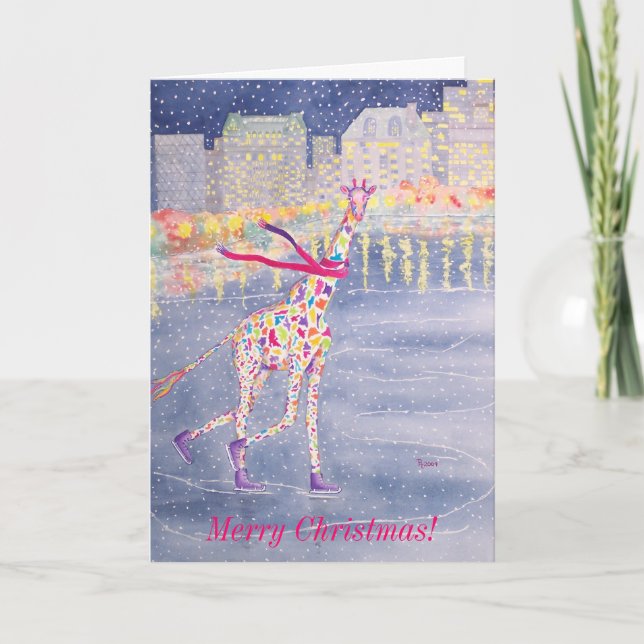 Annabelle on Ice Merry Christmas Card (Front)