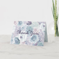 Annabelle Vintage Blue Floral Custom Wedding Photo