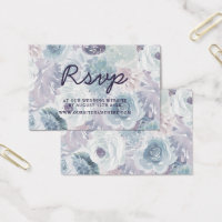 Annabelle Vintage Floral Website RSVP Insert Cards
