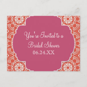 AnnaLiese Damask - Tangerine n Watermelon Invite