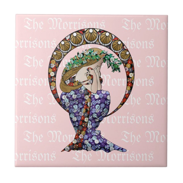 Annalise Art Nouveau Tile (Front)