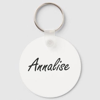 Annalise artistic Name Design Keychain