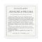 Annalise Simple Black White Fun Facts Wedding
